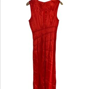 Helmut Lang Red Silk Dress